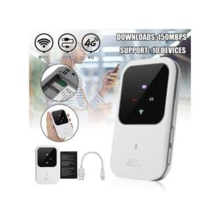 BVOT Rechargeable 4G Pocket Router-Unlocked-White