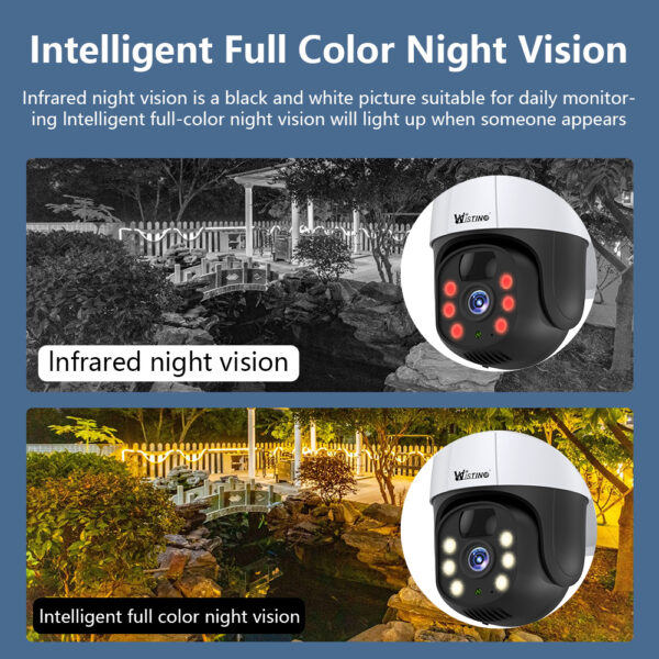 Wistino V380pro 3MP Waterproof Outdoor Solar Cctv Camera Night Vision Audio Motion Detection 4g Sim Card Solar Security Camera - Image 4